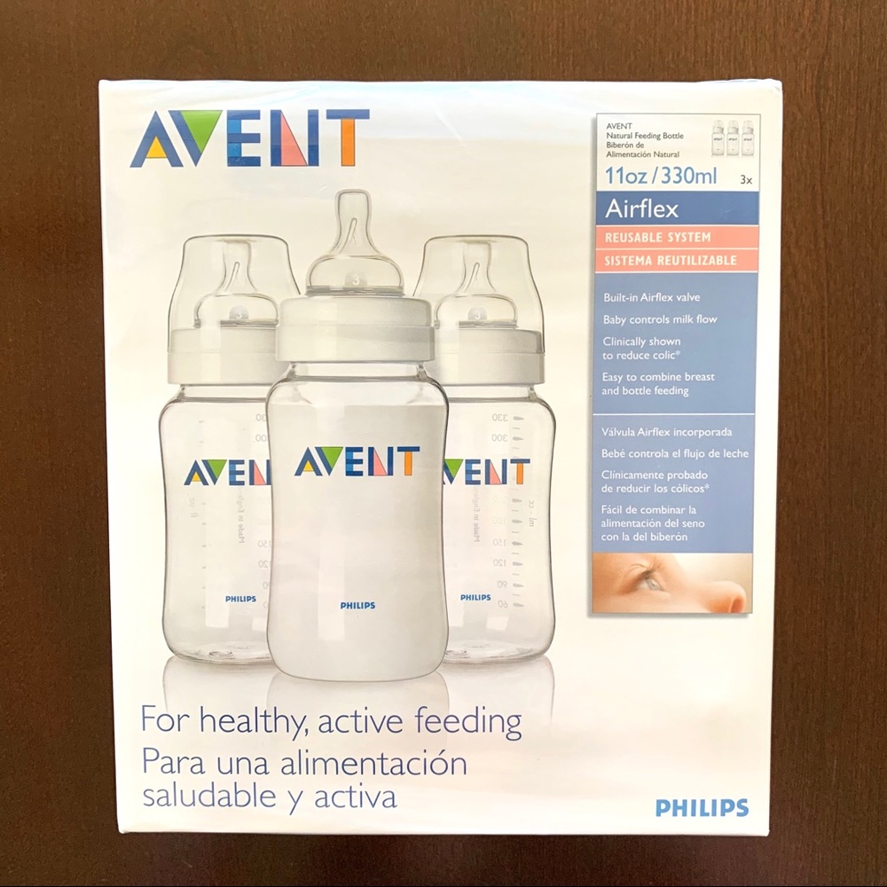 NEW! Avent Airflex 11oz Bottles